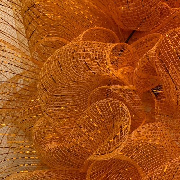 Orange Light Up Wreath NWOT - Picture 3 of 6